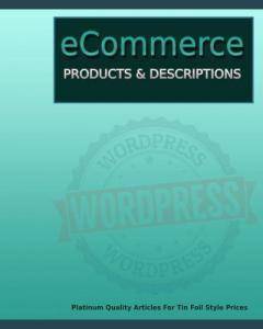 WordPress eCommerce Product Descriptions Flat image