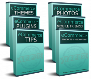 WordPress eCommerce brandable PLR written articles box cover images