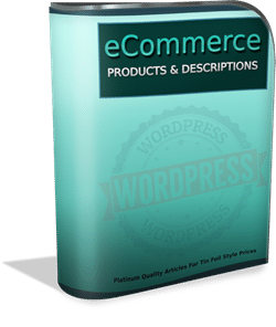 WordPress eCommerce Products and Descriptions brandable PLR video articles box cover images